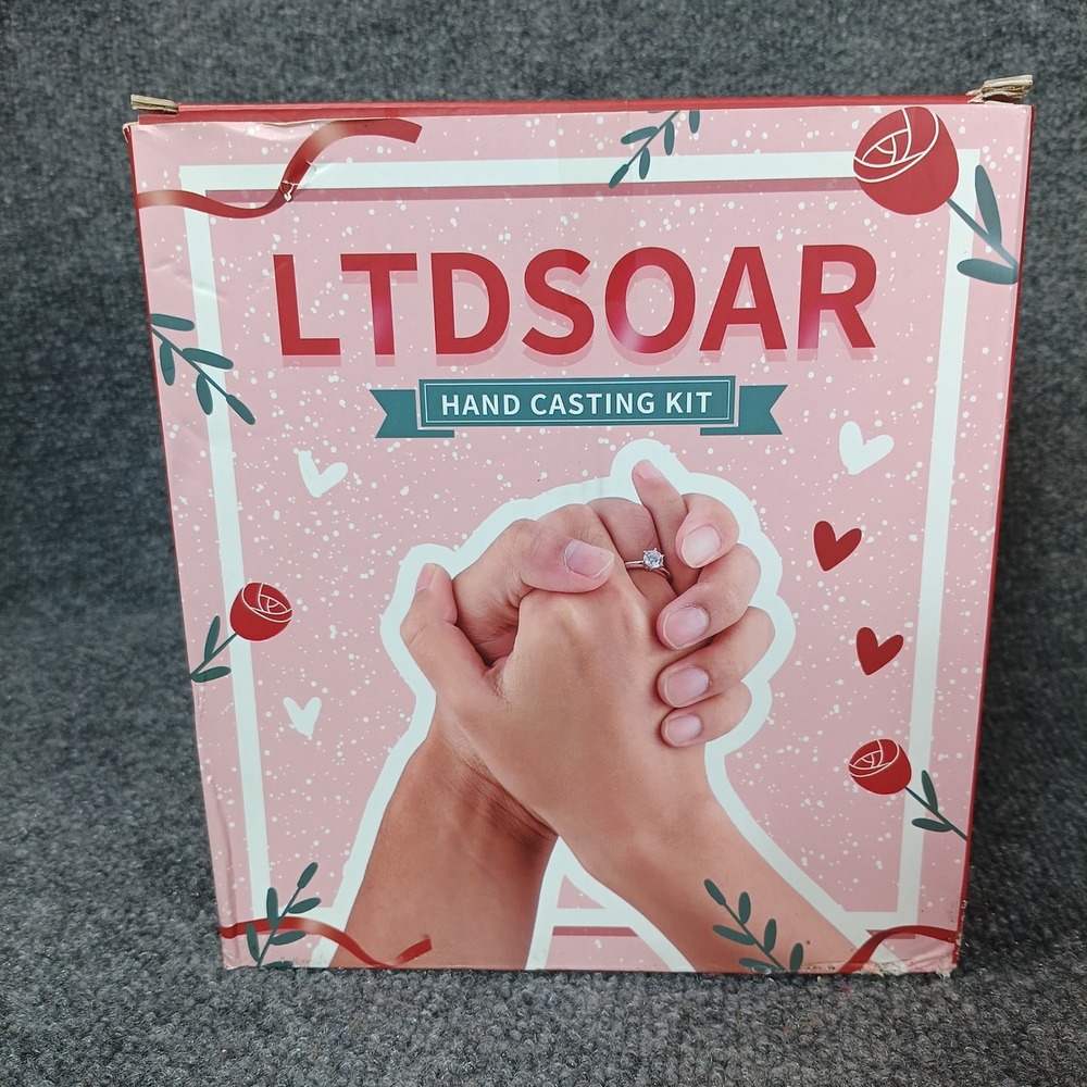 Hand Casting Kit Couples OS Pink DIY Keepsake Anniversary Gift Set